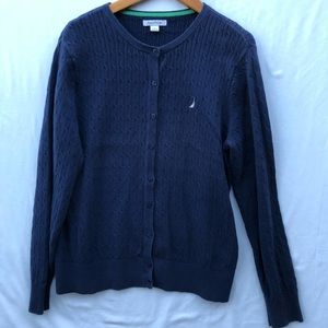 Nautica Navy Cardigan